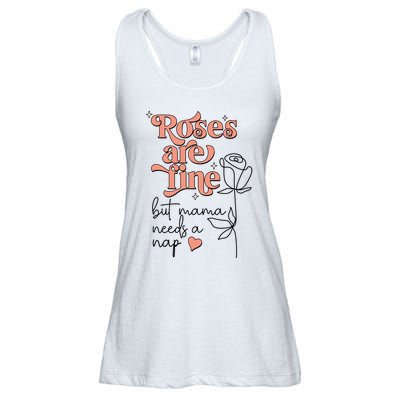 Roses Are Fine Funny Mom Valentine's Day Ladies Essential Flowy Tank