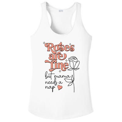 Roses Are Fine Funny Mom Valentine's Day Ladies PosiCharge Competitor Racerback Tank