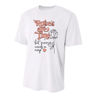 Roses Are Fine Funny Mom Valentine's Day Youth Performance Sprint T-Shirt