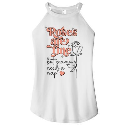 Roses Are Fine Funny Mom Valentine's Day Women's Perfect Tri Rocker Tank