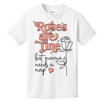 Roses Are Fine Funny Mom Valentine's Day Kids T-Shirt