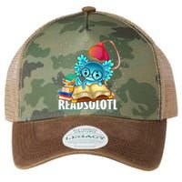 Readsolotl Axolotl Funny Reading Fish Books Lizard  Legacy Tie Dye Trucker Hat