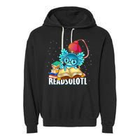Readsolotl Axolotl Funny Reading Fish Books Lizard  Garment-Dyed Fleece Hoodie