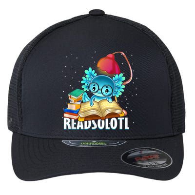 Readsolotl Axolotl Funny Reading Fish Books Lizard  Flexfit Unipanel Trucker Cap