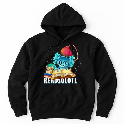 Readsolotl Axolotl Funny Reading Fish Books Lizard  Hoodie