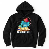Readsolotl Axolotl Funny Reading Fish Books Lizard  Hoodie