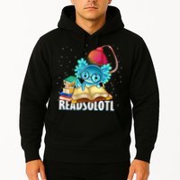 Readsolotl Axolotl Funny Reading Fish Books Lizard  Hoodie