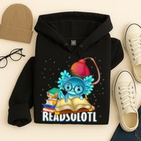 Readsolotl Axolotl Funny Reading Fish Books Lizard  Hoodie