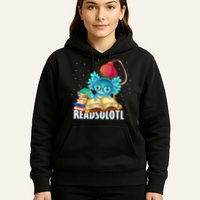 Readsolotl Axolotl Funny Reading Fish Books Lizard  Hoodie
