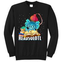 Readsolotl Axolotl Funny Reading Fish Books Lizard  Sweatshirt