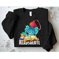 Readsolotl Axolotl Funny Reading Fish Books Lizard  Sweatshirt