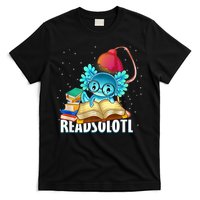 Readsolotl Axolotl Funny Reading Fish Books Lizard  T-Shirt