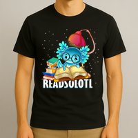 Readsolotl Axolotl Funny Reading Fish Books Lizard  T-Shirt