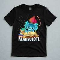 Readsolotl Axolotl Funny Reading Fish Books Lizard  T-Shirt