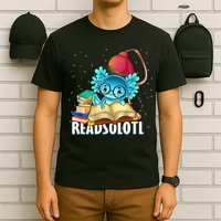 Readsolotl Axolotl Funny Reading Fish Books Lizard  T-Shirt