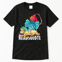Readsolotl Axolotl Funny Reading Fish Books Lizard  Tall T-Shirt