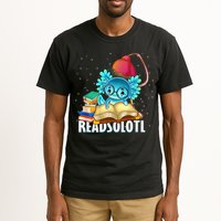 Readsolotl Axolotl Funny Reading Fish Books Lizard  Tall T-Shirt