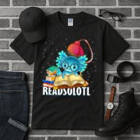Readsolotl Axolotl Funny Reading Fish Books Lizard  Tall T-Shirt