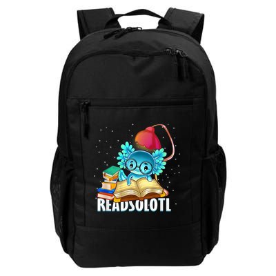 Readsolotl Axolotl Funny Reading Fish Books Lizard  Backpack
