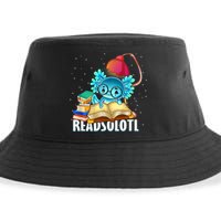 Readsolotl Axolotl Funny Reading Fish Books Lizard  Sustainable Bucket Hat