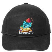 Readsolotl Axolotl Funny Reading Fish Books Lizard  7-Panel Snapback Hat