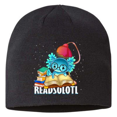 Readsolotl Axolotl Funny Reading Fish Books Lizard  Sustainable Beanie