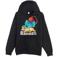 Readsolotl Axolotl Funny Reading Fish Books Lizard  Premium Pullover Hoodie