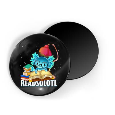 Readsolotl Axolotl Funny Reading Fish Books Lizard  Magnet