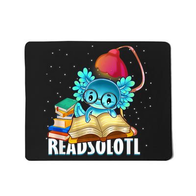 Readsolotl Axolotl Funny Reading Fish Books Lizard  Mousepad