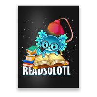Readsolotl Axolotl Funny Reading Fish Books Lizard  Poster