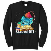 Readsolotl Axolotl Funny Reading Fish Books Lizard  Tall Sweatshirt