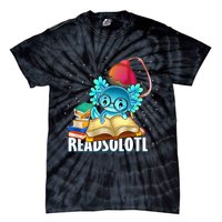 Readsolotl Axolotl Funny Reading Fish Books Lizard  Tie-Dye T-Shirt
