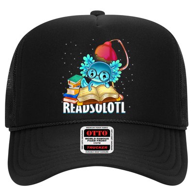 Readsolotl Axolotl Funny Reading Fish Books Lizard  Trucker Hat