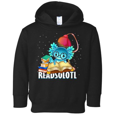 Readsolotl Axolotl Funny Reading Fish Books Lizard  Toddler Hoodie