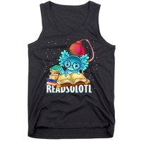 Readsolotl Axolotl Funny Reading Fish Books Lizard  Tank Top