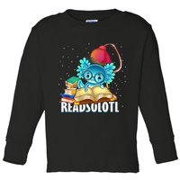 Readsolotl Axolotl Funny Reading Fish Books Lizard  Toddler Long Sleeve Shirt