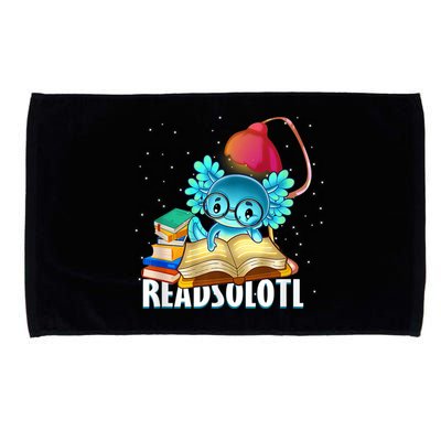 Readsolotl Axolotl Funny Reading Fish Books Lizard  Microfiber Hand Towel