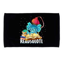 Readsolotl Axolotl Funny Reading Fish Books Lizard  Microfiber Hand Towel
