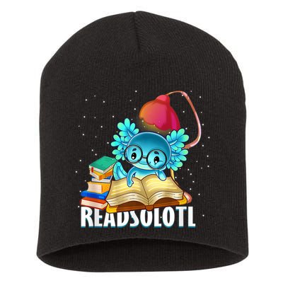 Readsolotl Axolotl Funny Reading Fish Books Lizard  Short Acrylic Beanie