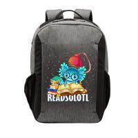 Readsolotl Axolotl Funny Reading Fish Books Lizard  Vector Backpack