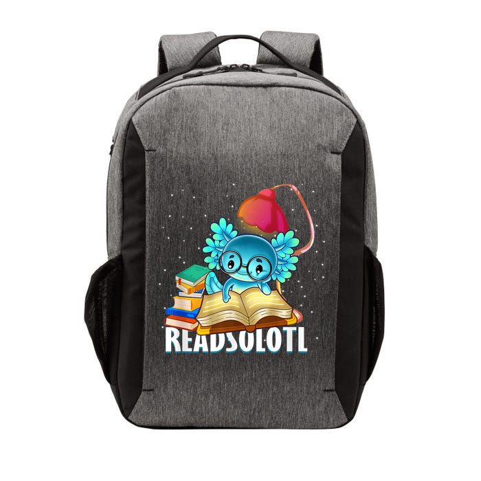 Readsolotl Axolotl Funny Reading Fish Books Lizard  Vector Backpack