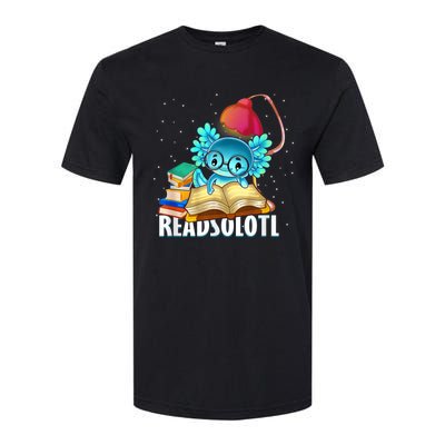 Readsolotl Axolotl Funny Reading Fish Books Lizard  Softstyle® CVC T-Shirt