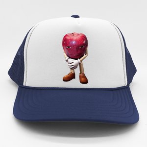 Rizz Apple Funny Meme Trucker Hat