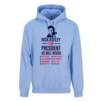 Rick Astley For President Unisex Surf Hoodie