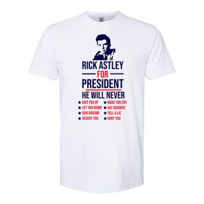 Rick Astley For President Softstyle® CVC T-Shirt