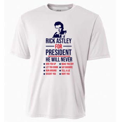 Rick Astley For President Cooling Performance Crew T-Shirt