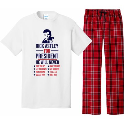 Rick Astley For President Pajama Set