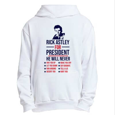 Rick Astley For President Urban Pullover Hoodie