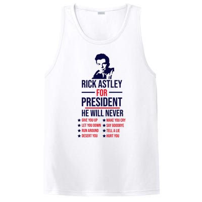 Rick Astley For President PosiCharge Competitor Tank