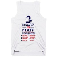 Rick Astley For President Tank Top